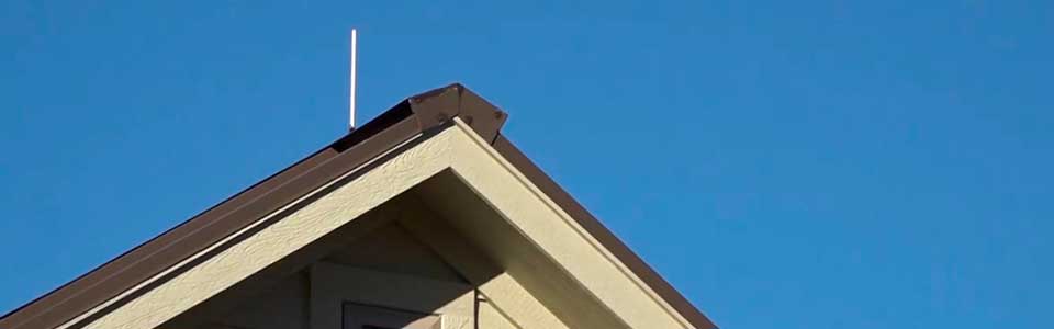 Молниеприемник на крыше